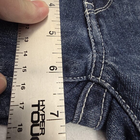 Levi's Jeans Girls 8 Blue Boot Cut Adjustable Waist Flap Pockets Stretch W24 L22 - Picture 12 of 13